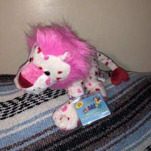 Webkinz Pink and White Lion Plush